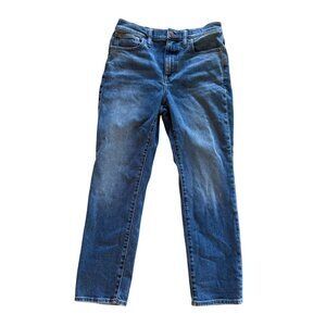 Madewell Womens High-Rise Slim Boyjean Denim Jeans Size 27 Petite Blue